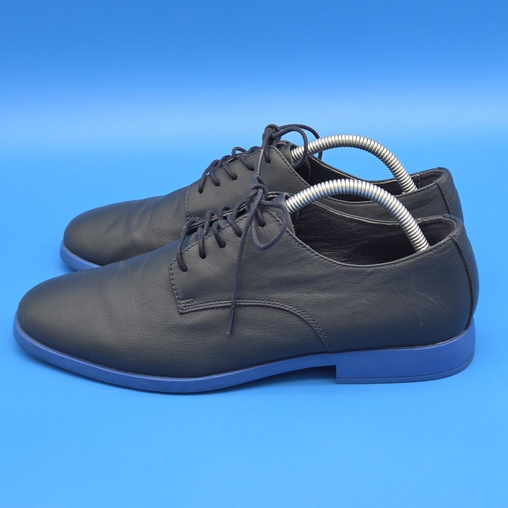 Camper Truman Men’s Navy Blue Leather Derby Shoes EU 42 US 9 Blue Sole